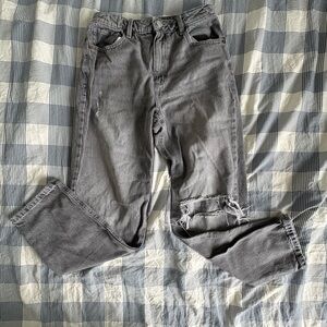 Dynamite Gray Straight Leg Jeans Casual Style